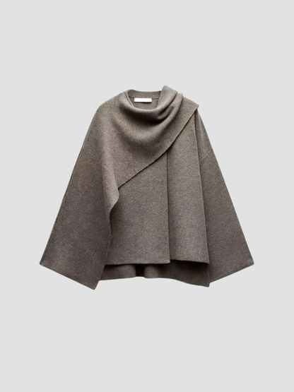 LEOCADIA | CAPA ABRIGO DE LANA | ELEGANCIA FLUIDA Y CALIDEZ ATEMPORAL