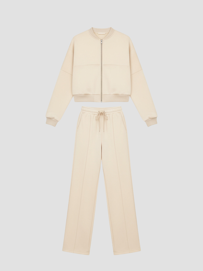 ZAHARA | CONJUNTO CASUAL CON CHAQUETA Y PANTALÓN – MINIMALISMO MODERNO Y ELEGANCIA SIN ESFUERZO