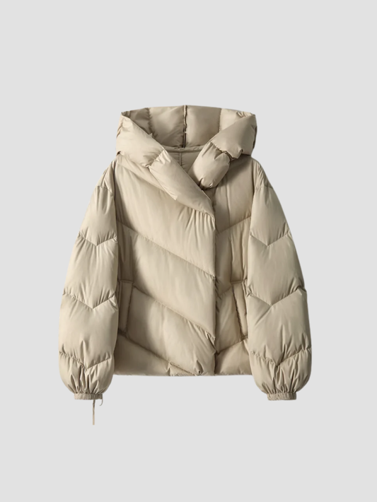 SELVYA | ABRIGO ACOLCHADO CORTO PARA MUJER – CALIDEZ CONTEMPORÁNEA Y DISEÑO FEMENINO