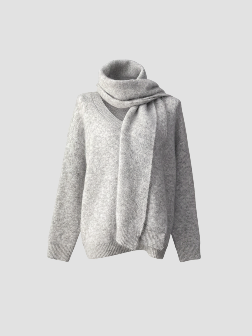 LIRIENNE | JERSEY DE MUJER CON BUFANDA – SOFISTICACIÓN DISCRETA Y MOVIMIENTO NATURAL