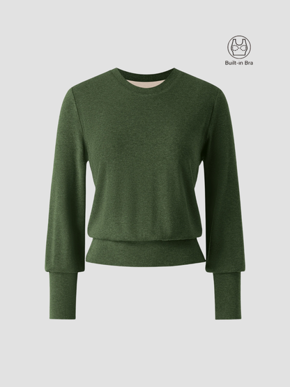 DACIO | TOP DE PUNTO ELÁSTICO CON SOPORTE – LÍNEAS LIMPIAS Y FACILIDAD COTIDIANA