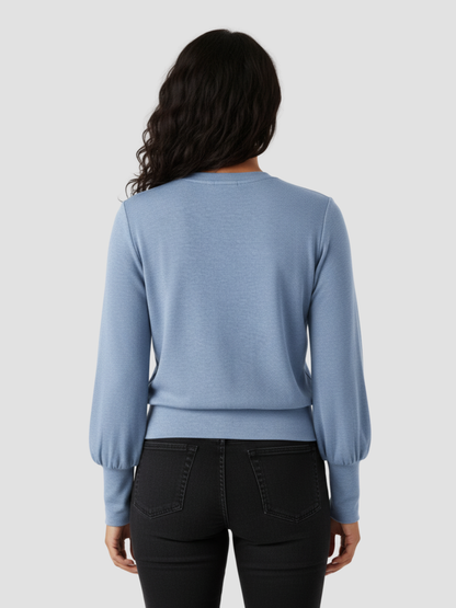 DACIO | TOP DE PUNTO ELÁSTICO CON SOPORTE – LÍNEAS LIMPIAS Y FACILIDAD COTIDIANA