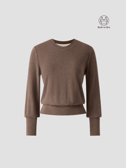 DACIO | TOP DE PUNTO ELÁSTICO CON SOPORTE – LÍNEAS LIMPIAS Y FACILIDAD COTIDIANA