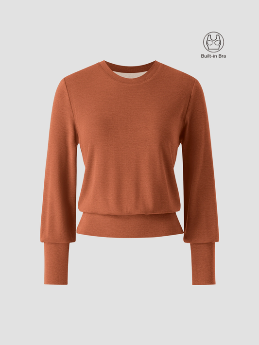 DACIO | TOP DE PUNTO ELÁSTICO CON SOPORTE – LÍNEAS LIMPIAS Y FACILIDAD COTIDIANA