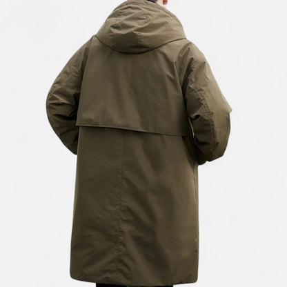 Chaqueta Hombre Invierno Larga Impermeable