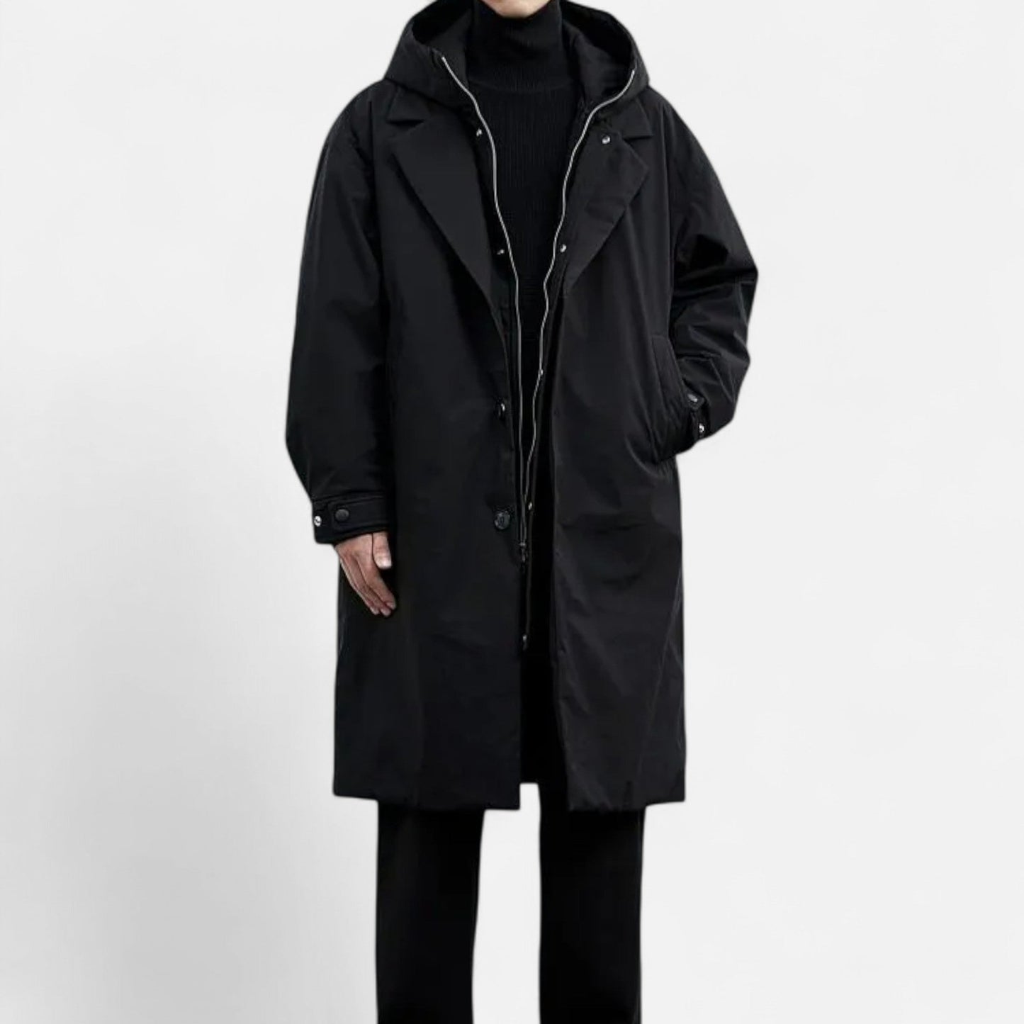 Chaqueta Hombre Invierno Larga Impermeable