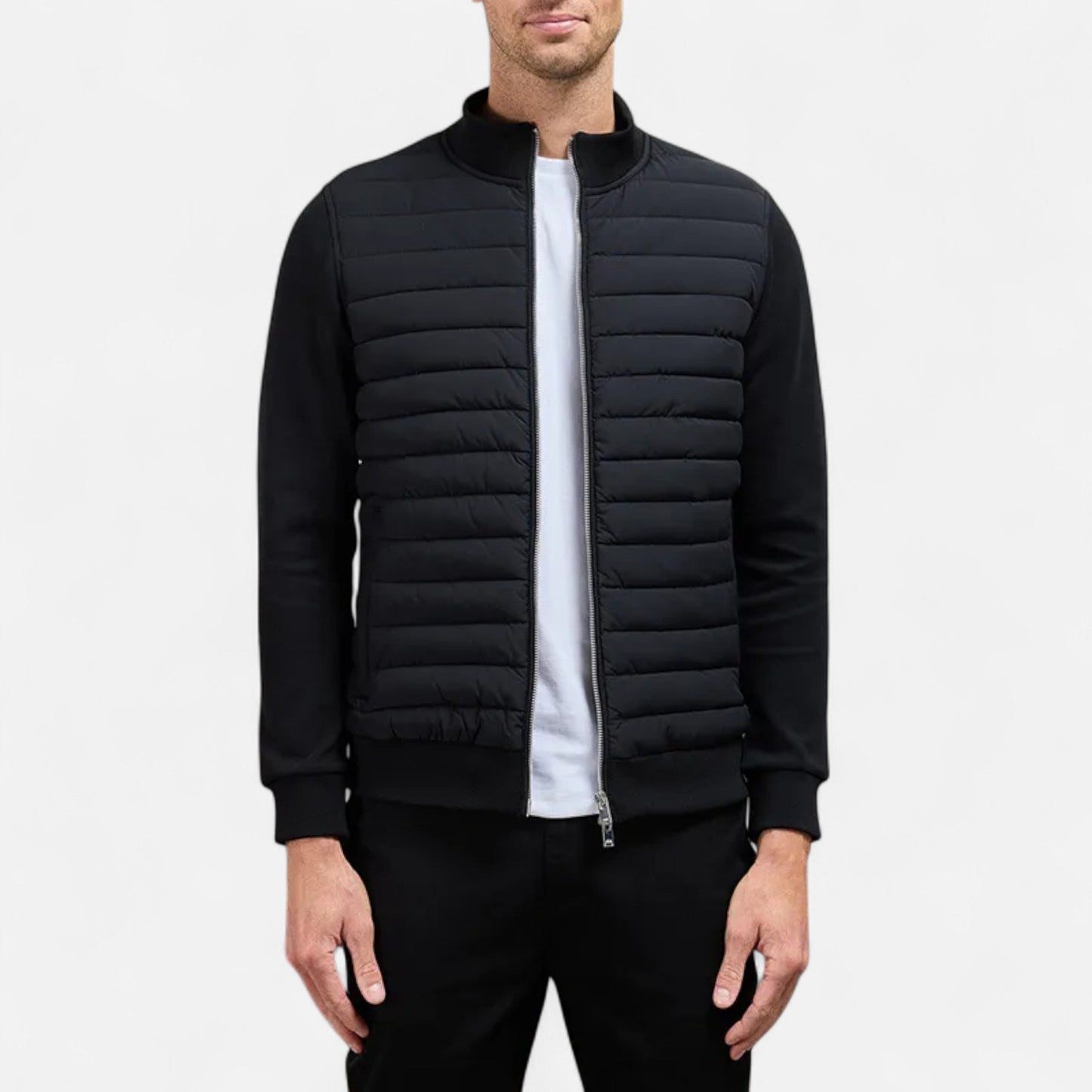 Chaqueta Hombre Invierno Ligera Cuello Alto