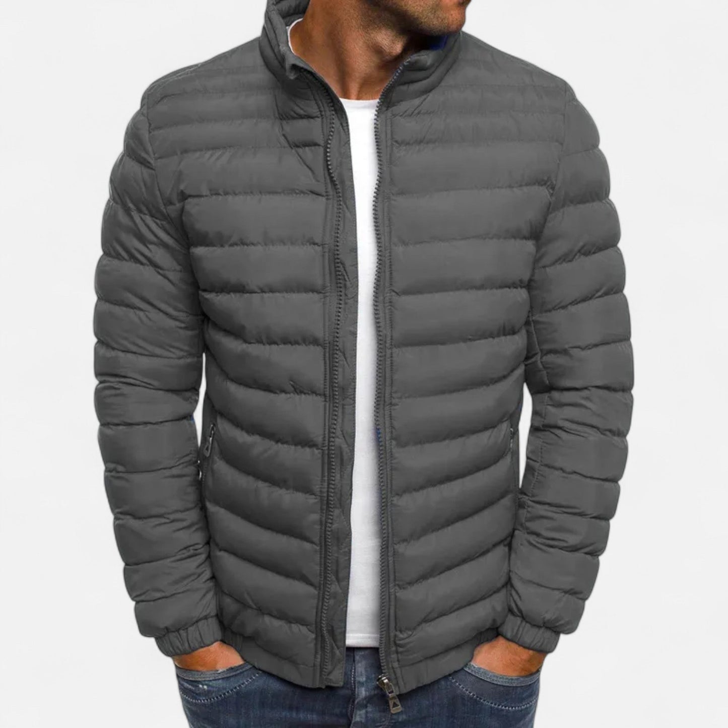 Chaqueta Hombre Invierno Acolchada Puffer