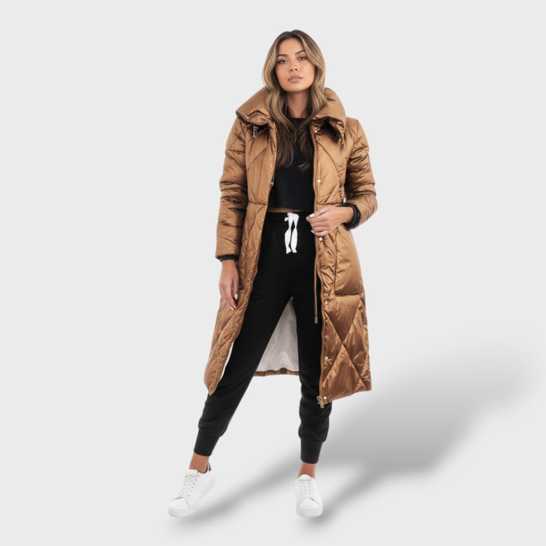 Chaqueta acolchada de algodón elegante mujer