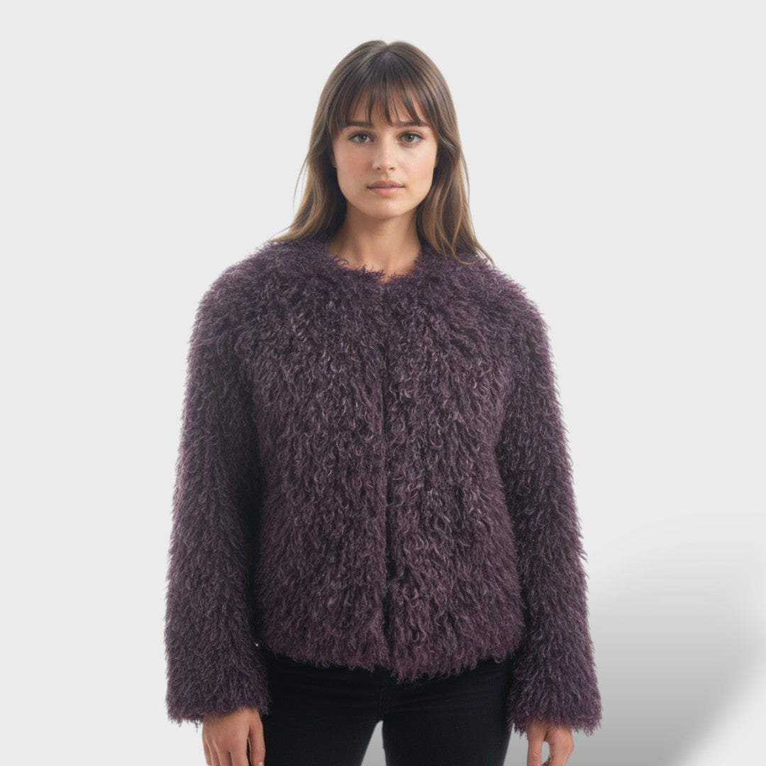 Abrigo de Piel Sintética Mujer