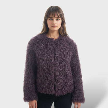 Abrigo de Piel Sintética Mujer