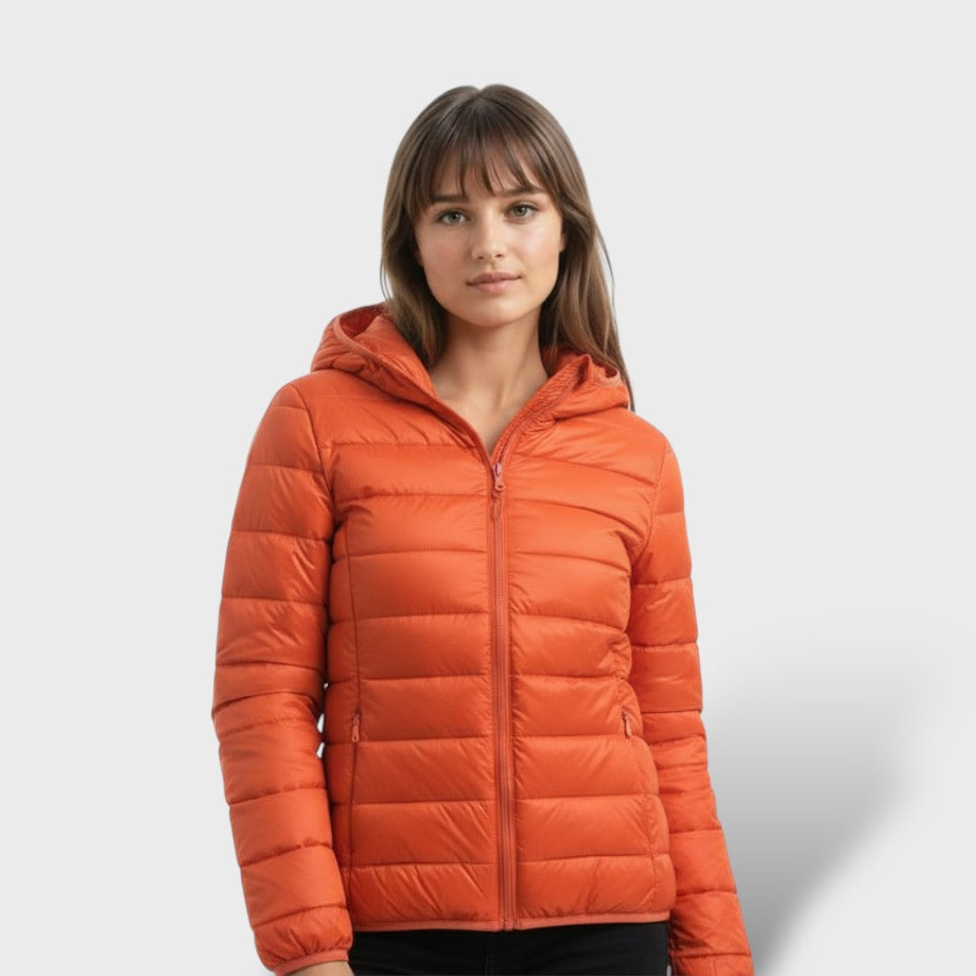 Chaqueta Acolchada Ligera de Plumas Mujer