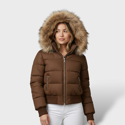 Chaqueta Acolchada Mujer Invierno Elegante