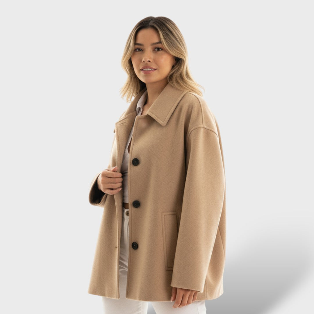 Chaqueta Oversize Mujer con Bolsillos