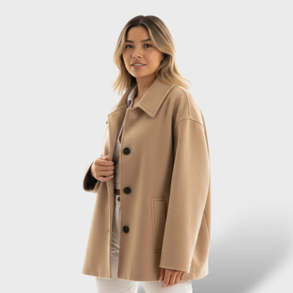 Chaqueta Oversize Mujer con Bolsillos