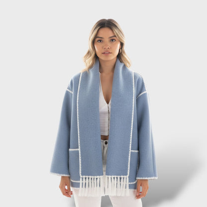 Abrigo Mujer Invierno Cuello Envolvente