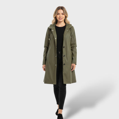 Chaqueta impermeable oversize mujer