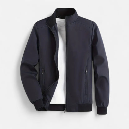 Chaqueta Ligera Hombre Cremallera Cuello Alto
