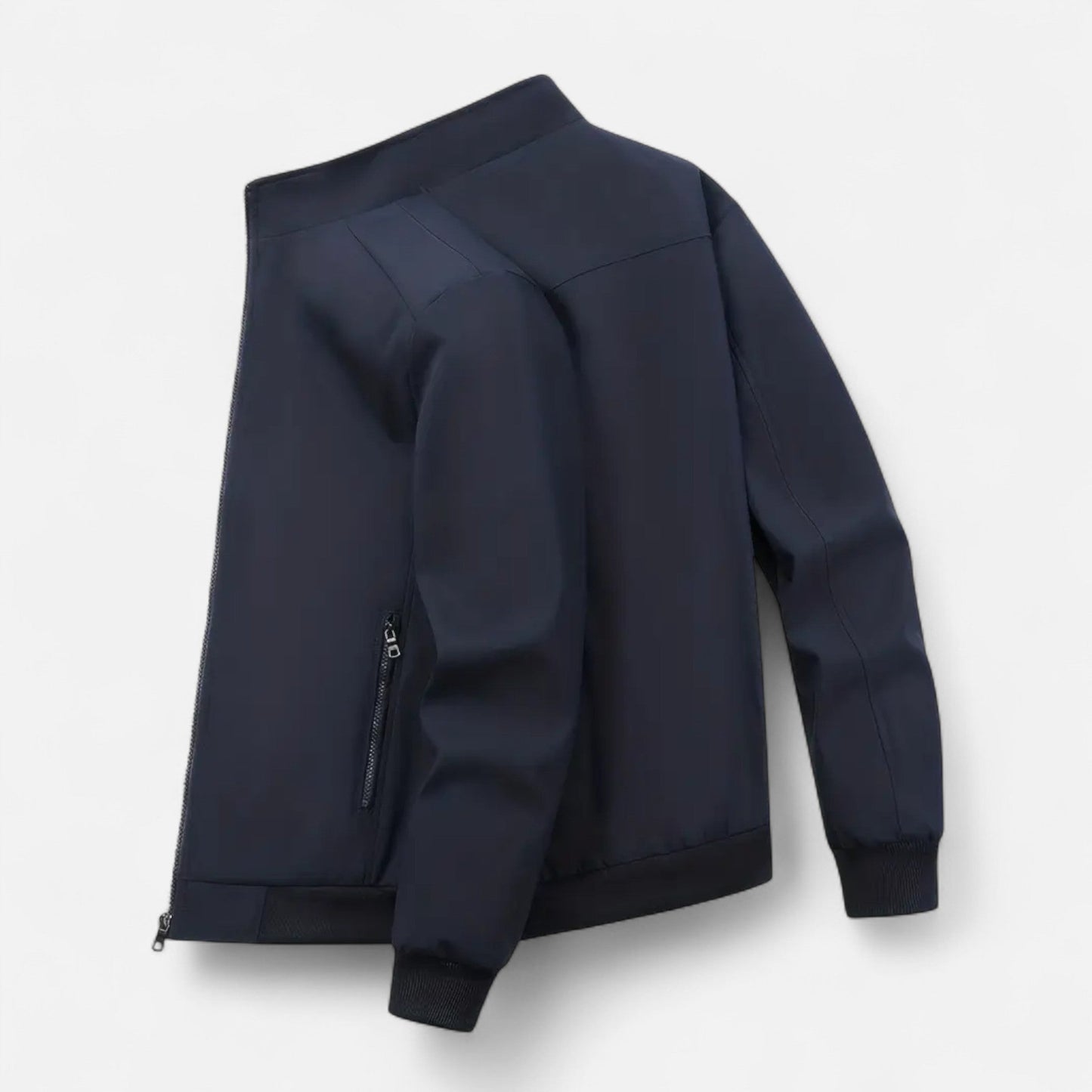 Chaqueta Ligera Hombre Cremallera Cuello Alto