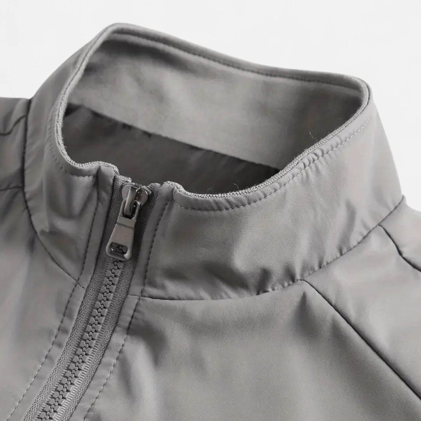 Chaqueta Ligera Hombre Cremallera Cuello Alto