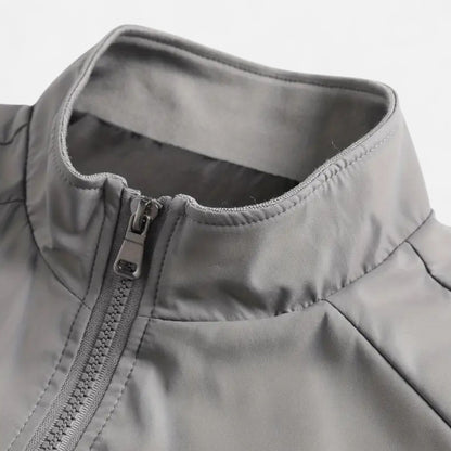 Chaqueta Ligera Hombre Cremallera Cuello Alto