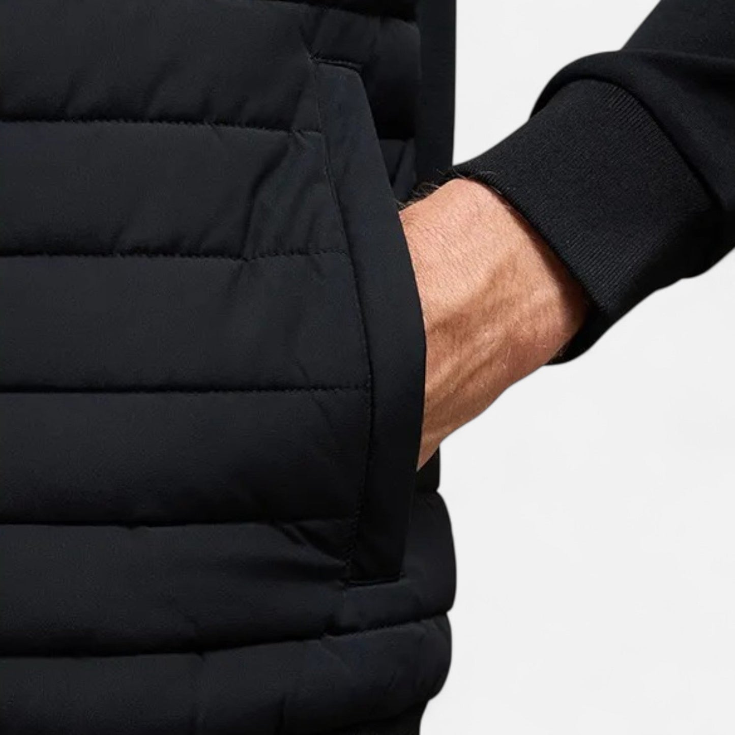 Chaqueta Hombre Invierno Ligera Cuello Alto