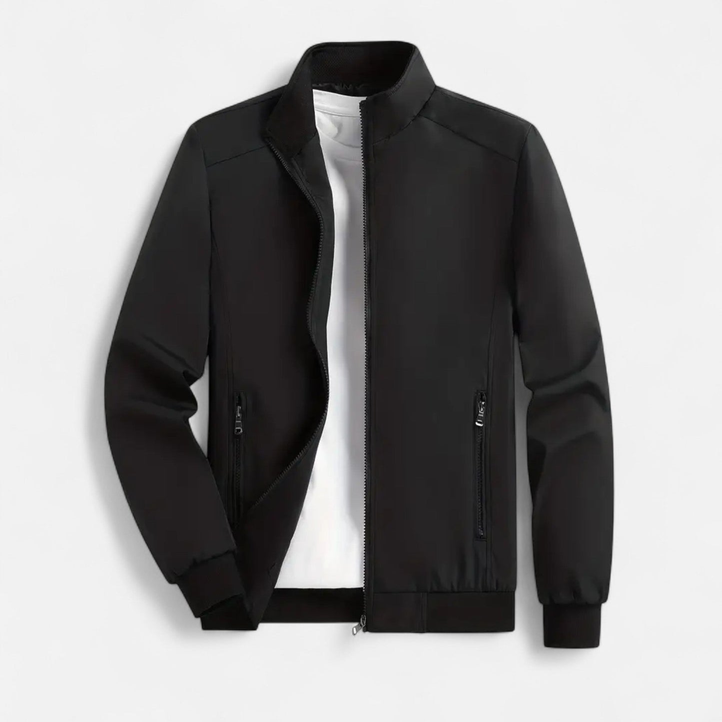 Chaqueta Ligera Hombre Cremallera Cuello Alto