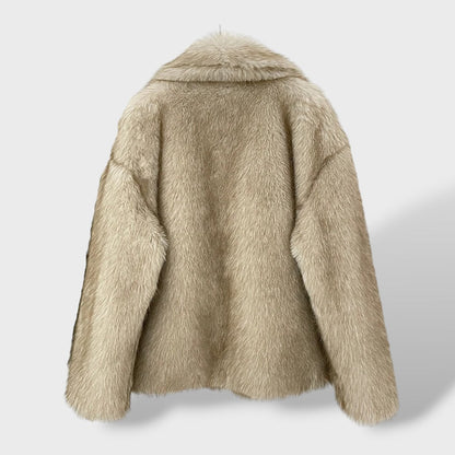 Abrigo de Pelo Sintético Mujer