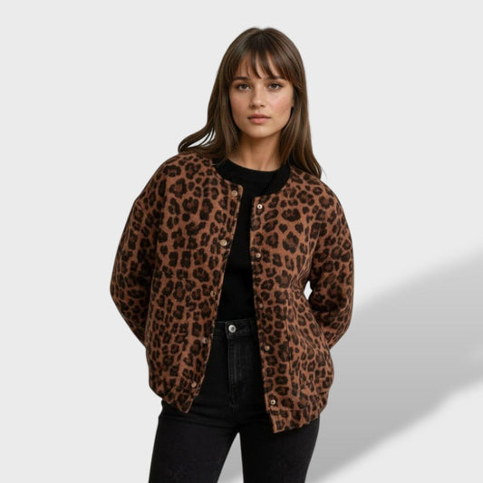 Charlene Chaqueta Leopardo Moda